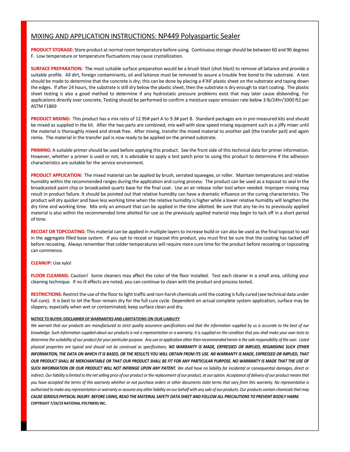 Gorilla Coatings Polyaspartic Coating