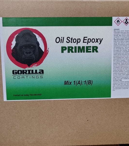 Gorilla Coatings Oil Stop Primer – For Oil Saturated Concrete